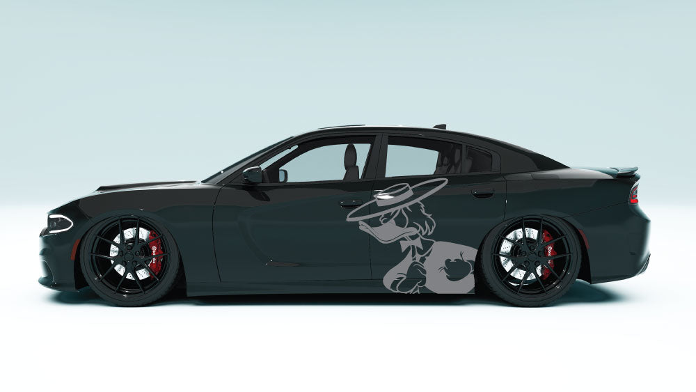 Donald Drift XL Side Graphics – Universal Fit colour gray