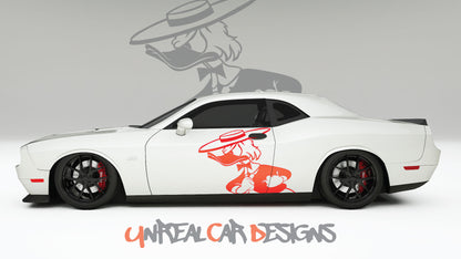 Donald Duck Universal car Big Side Graphics, Decals and Stickers.
