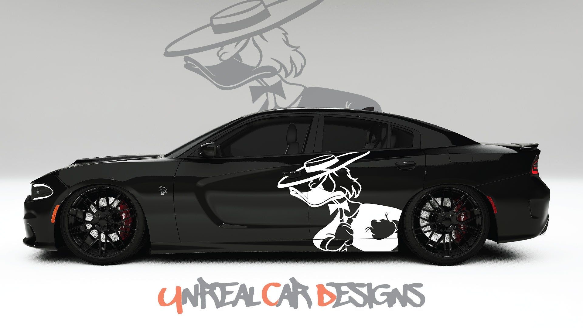 Donald Duck Universal car Big Side Graphics, Decals and Stickers.
