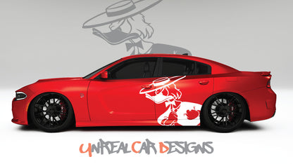 Donald Duck Universal car Big Side Graphics, Decals and Stickers.