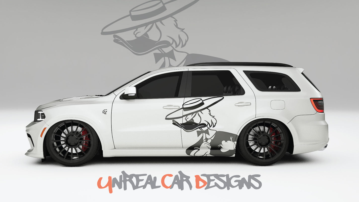 Donald Duck Universal car Big Side Graphics, Decals and Stickers.
