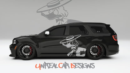 Donald Duck Universal car Big Side Graphics, Decals and Stickers.