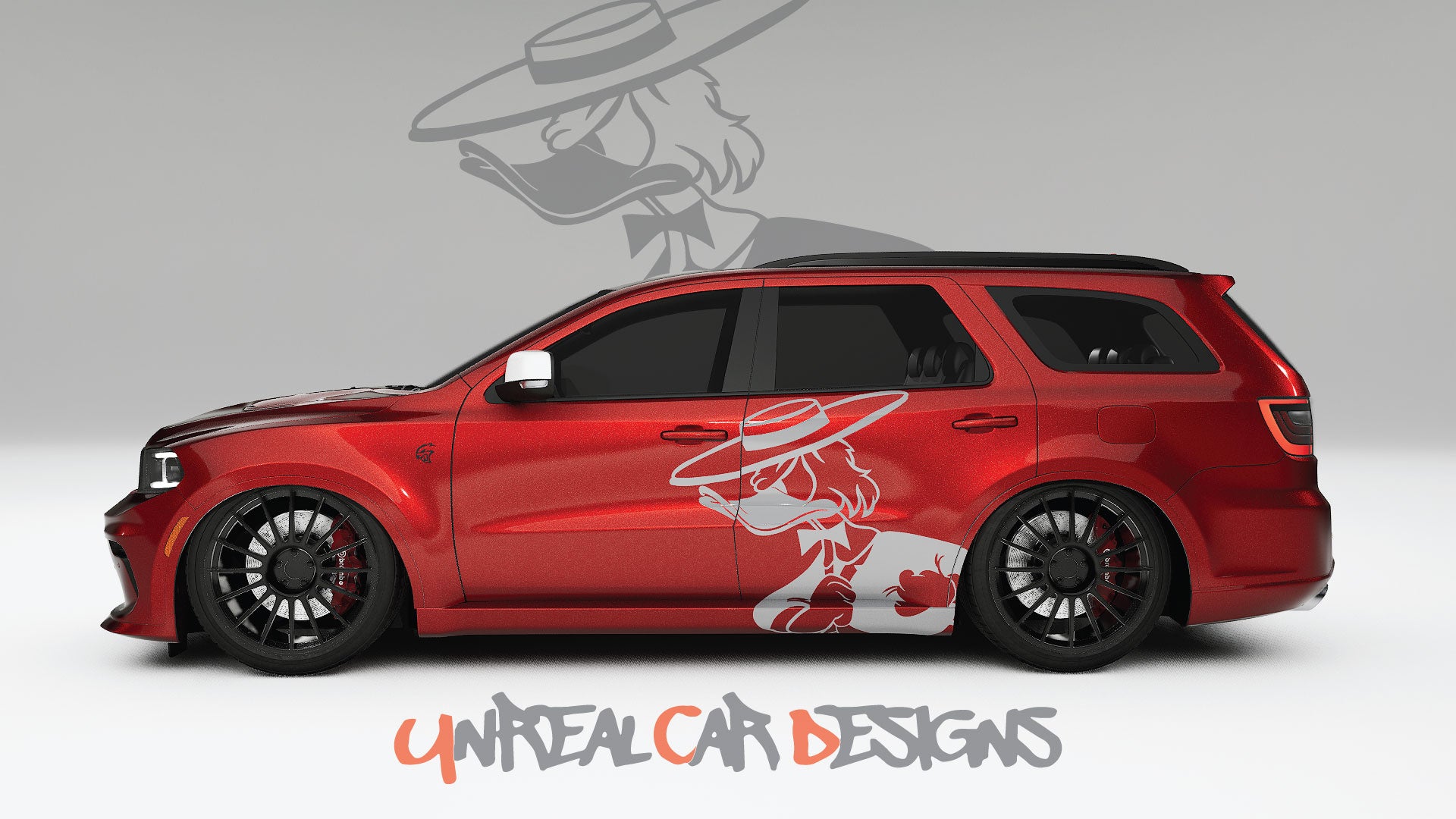 Donald Duck Universal car Big Side Graphics, Decals and Stickers.