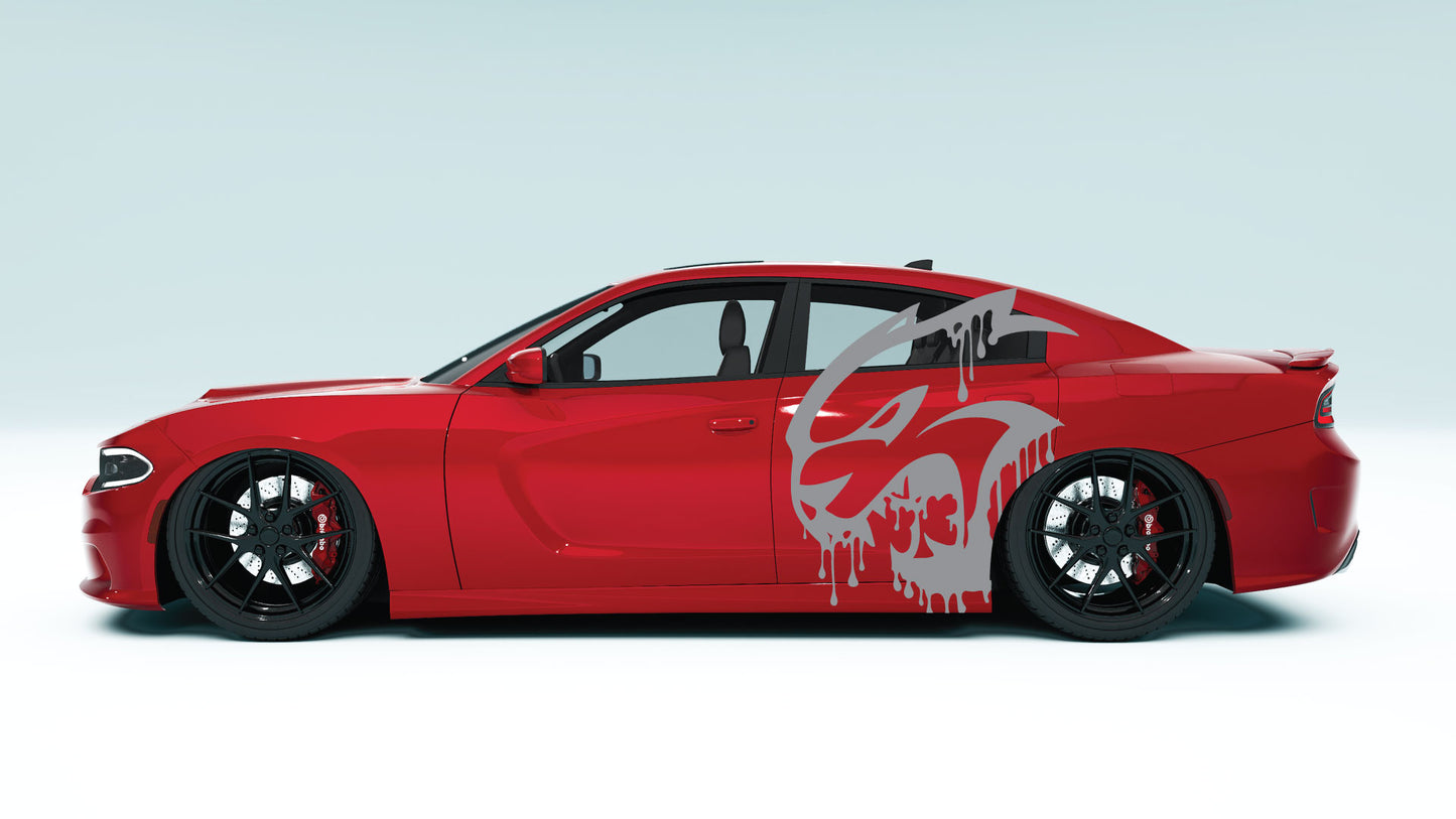 Drippy Cat XXL Side Decals - Graphics for Dodge Charger