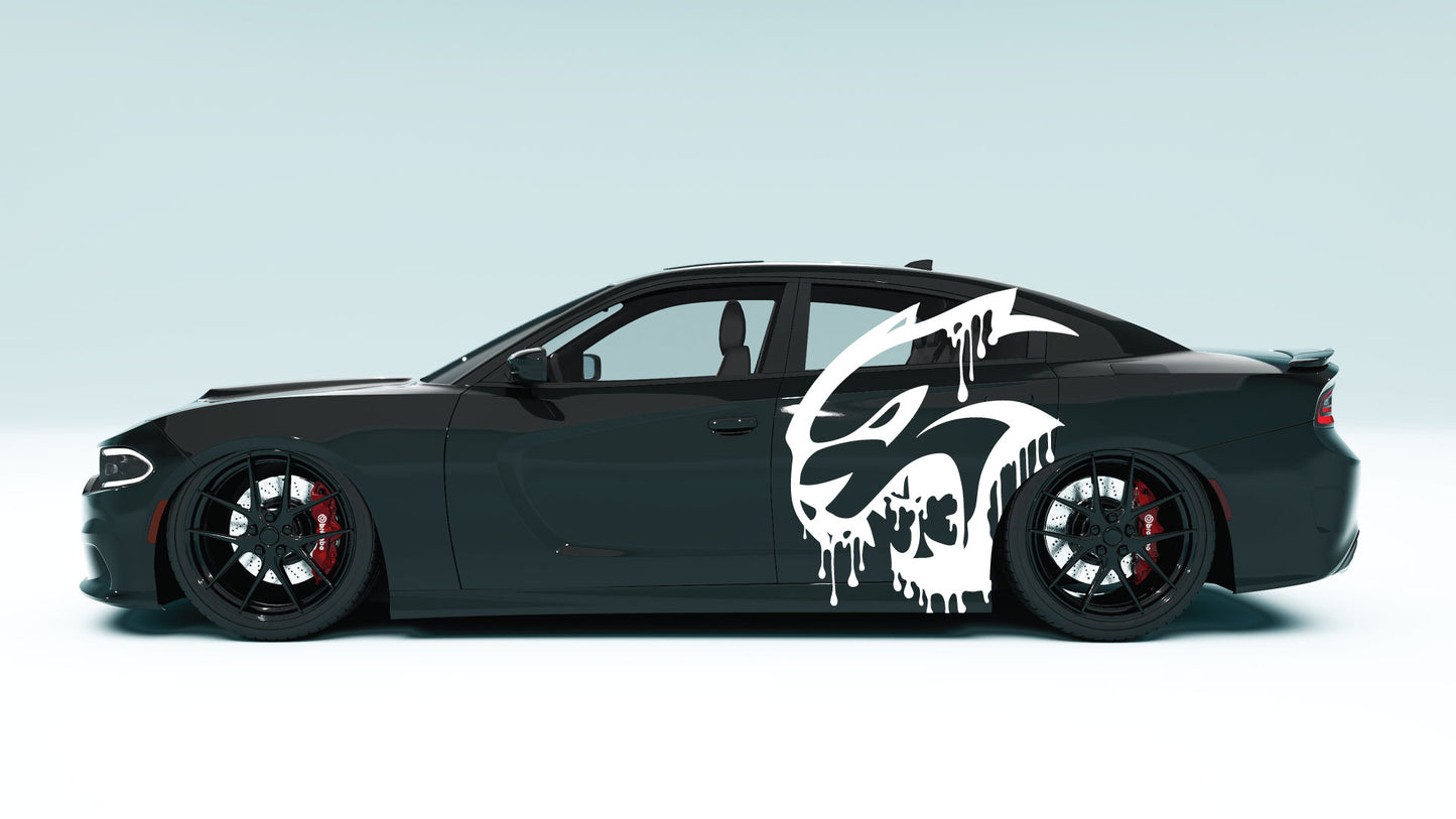 Drippy Cat XXL Side Decals - Graphics for Dodge Charger