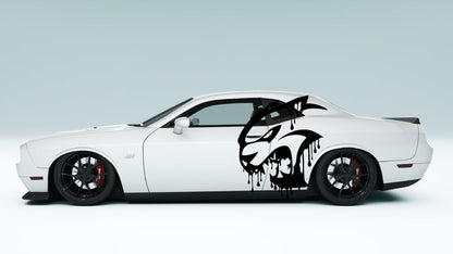 Drippy SRT Cat Head side Decals and Graphics for Dodge Challenger