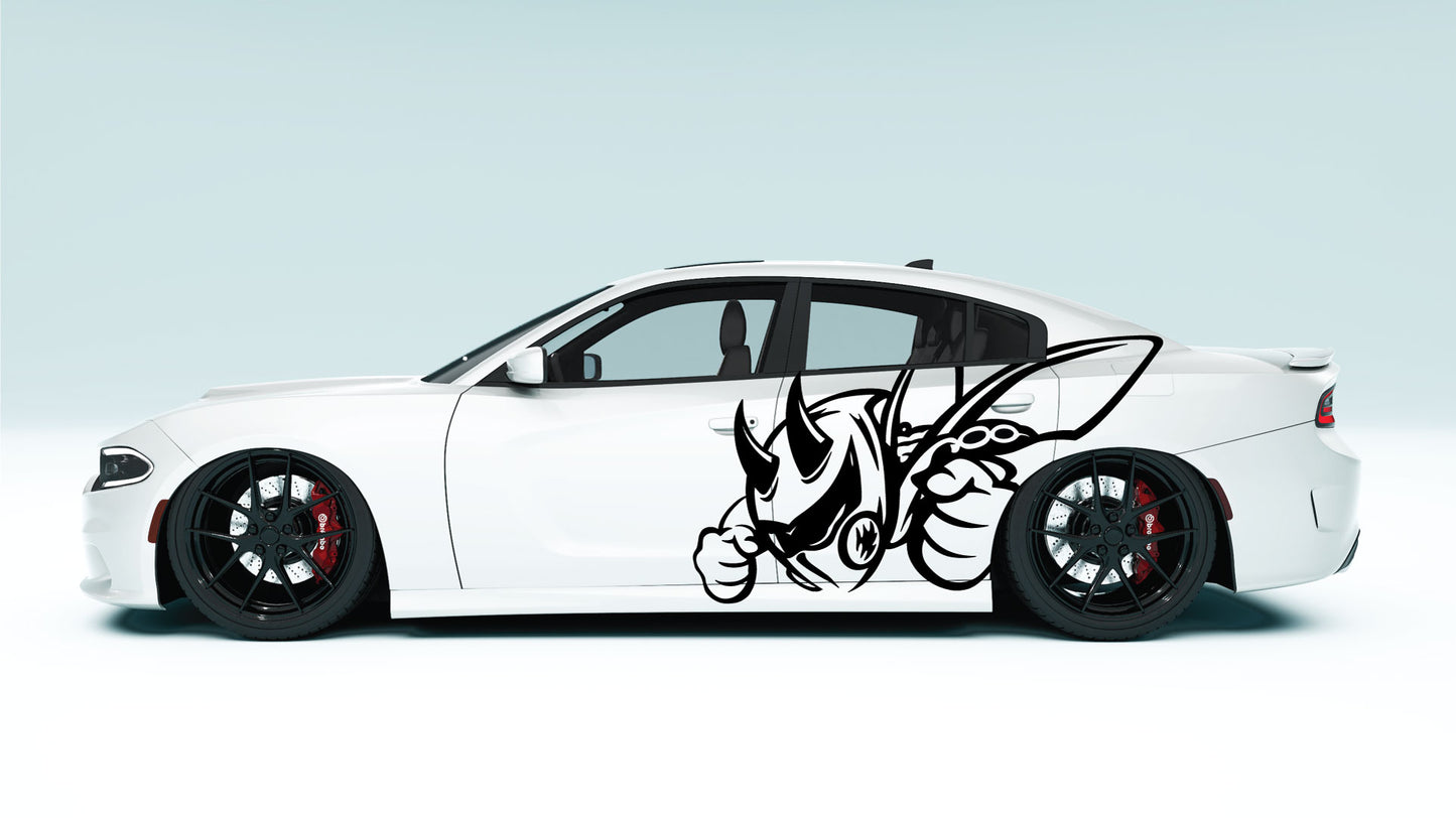 Evil Bee XXL Side Decals - Graphics for Dodge Charger