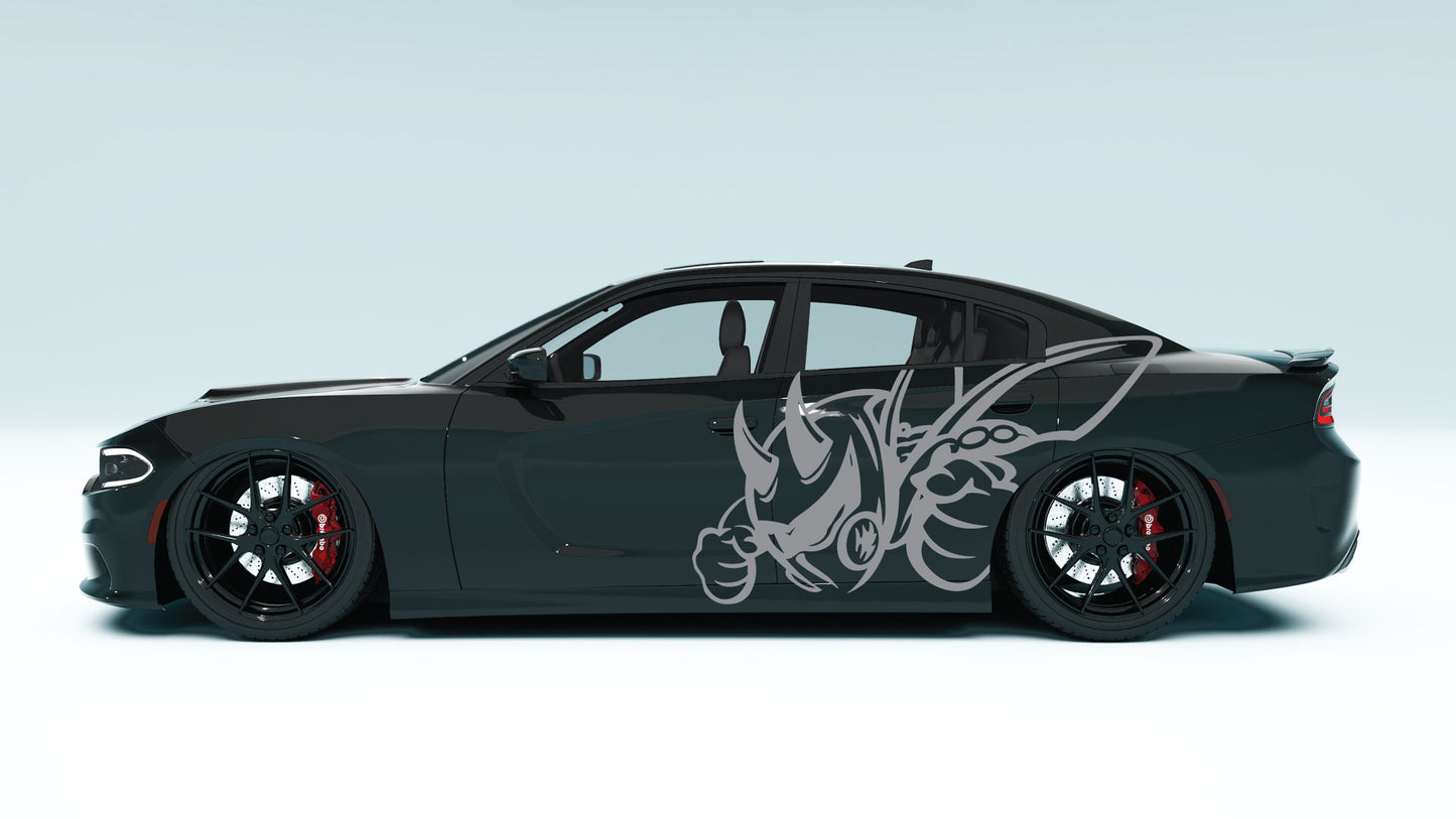 Evil Bee XXL Side Decals - Graphics for Dodge Charger