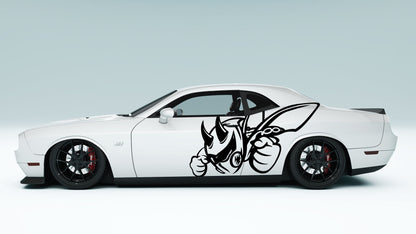 Evil-Bee Side Decals Stickers & Graphics for Dodge Challenger.