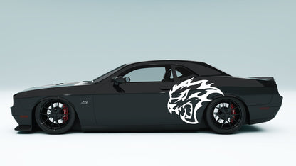 Evil-Cat Side Decals Stickers & Graphics for Dodge Challenger.