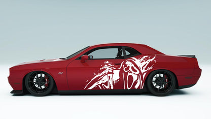 Ghost Face side Decals and Graphics for Dodge Challenger