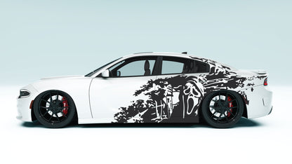 Grunge Ghost XXL Side Decals - Graphics for Dodge Charger.