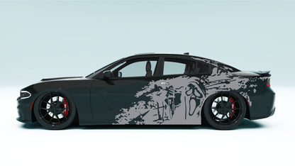 Grunge Ghost XXL Side Decals - Graphics for Dodge Charger.