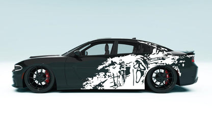 Grunge Ghost XL Side Graphics – Dodge Charger Edition colour white