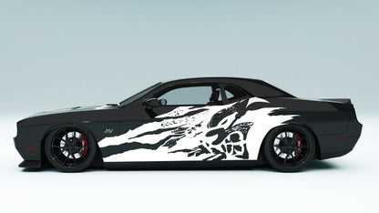 Grunge SRT Cat head side Decals and Graphics for Dodge Challenger