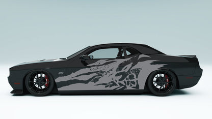 Grunge SRT Cat head side Decals and Graphics for Dodge Challenger