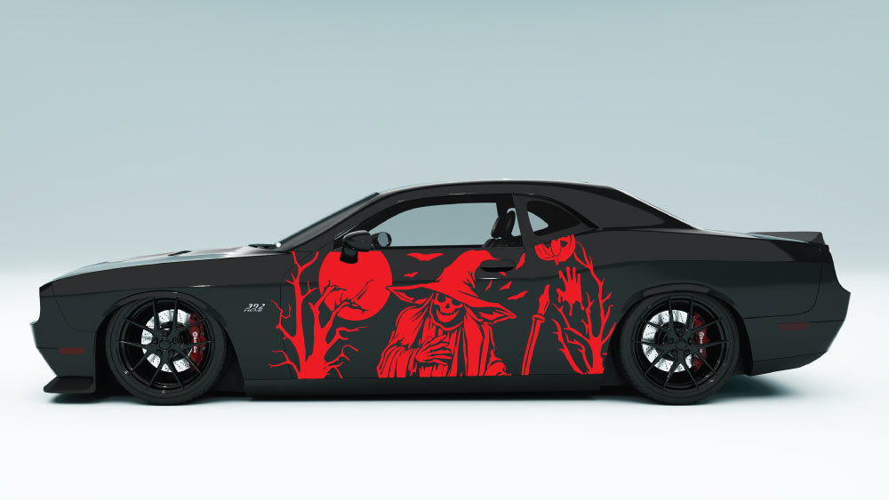 Reaper Haunt XL Side Graphics – Halloween Special Edition red