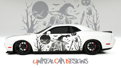 Halloween Grim Reaper Universal car Big Side Graphics, Decals and Stickers.