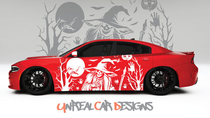 Halloween Grim Reaper Universal car Big Side Graphics, Decals and Stickers.