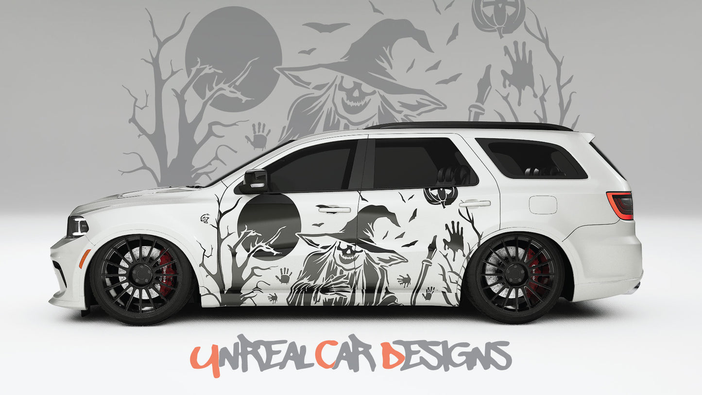 Halloween Grim Reaper Universal car Big Side Graphics, Decals and Stickers.