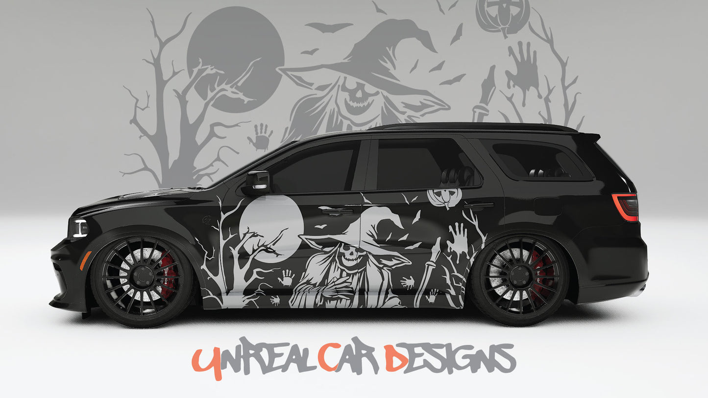 Halloween Grim Reaper Universal car Big Side Graphics, Decals and Stickers.