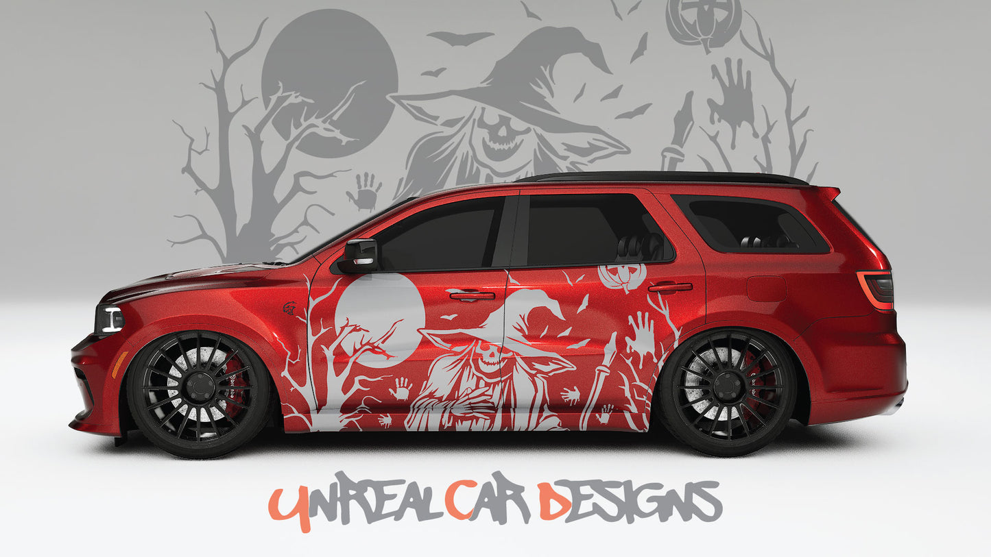 Halloween Grim Reaper Universal car Big Side Graphics, Decals and Stickers.