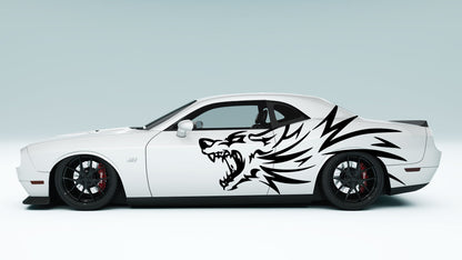 Hell-hound Side Decals Stickers & Graphics for Dodge Challenger.