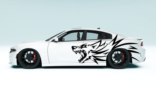 Hell-hound XL Side Decals - Graphics for Dodge Charger.