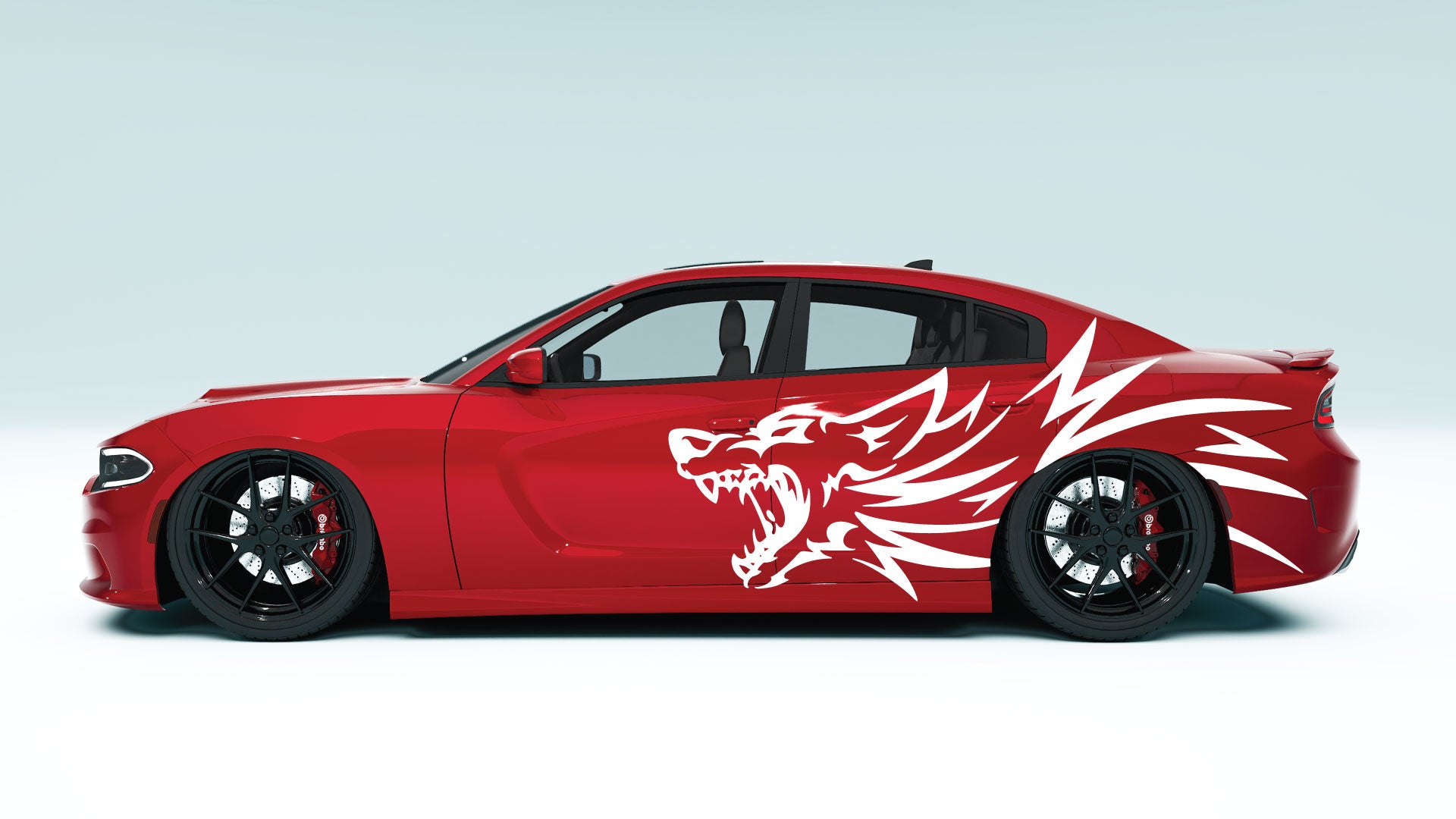 Hell-hound XL Side Decals - Graphics for Dodge Charger.