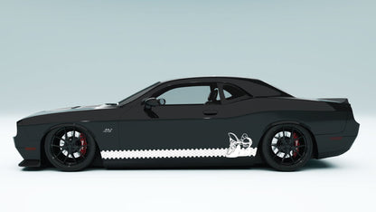 Honey Comb style Scat Pack Rocker Panel Stripes For Dodge Challenger