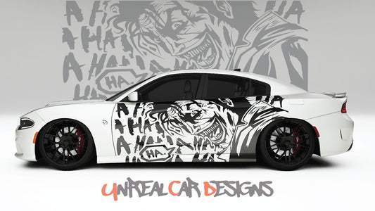 Joker HAHA Universal car Big Side Graphics, Decals and Stickers.