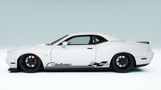 Rocker Panel Racing Stripes for Dodge Challenger