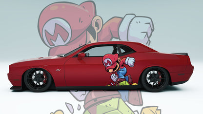 Super Mario Printed Car Graphics - Universal Fit