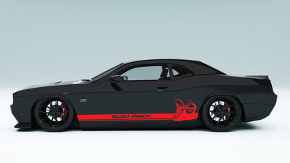 Scat Pack Bee Rocker Panel Stripes for Dodge Challenger