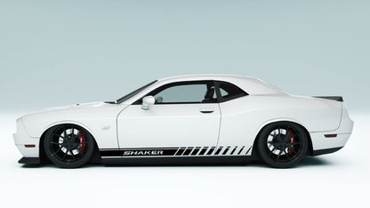 Shaker Text Rocker Panel Stripes for Dodge Challenger