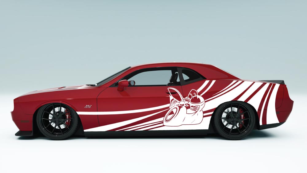 Speedline Scat Pack Bee Decals and Graphics for Dodge Challenger