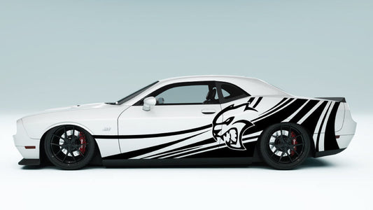 Speedline SRT Cat head Decals and Graphics for Dodge Challenger