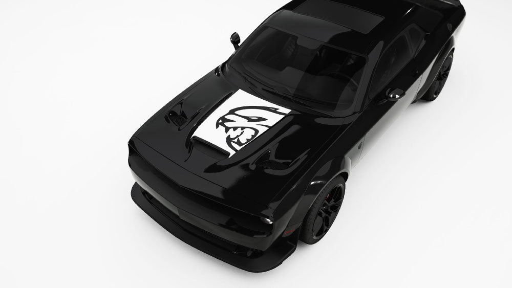 SRT big Cat Hood Decals and Graphics for Dodge Challenger