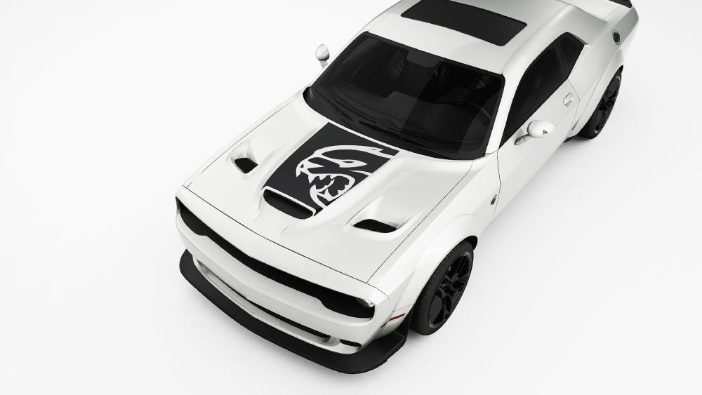 SRT big Cat Hood Decals and Graphics for Dodge Challenger