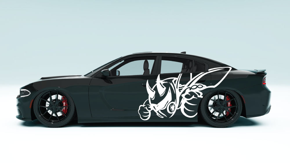 Super Bee XL Side Graphics – Dodge Charger Edition colour white