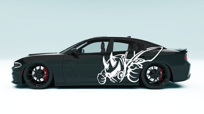 Super Bee XL Side Graphics – Dodge Charger Edition colour white