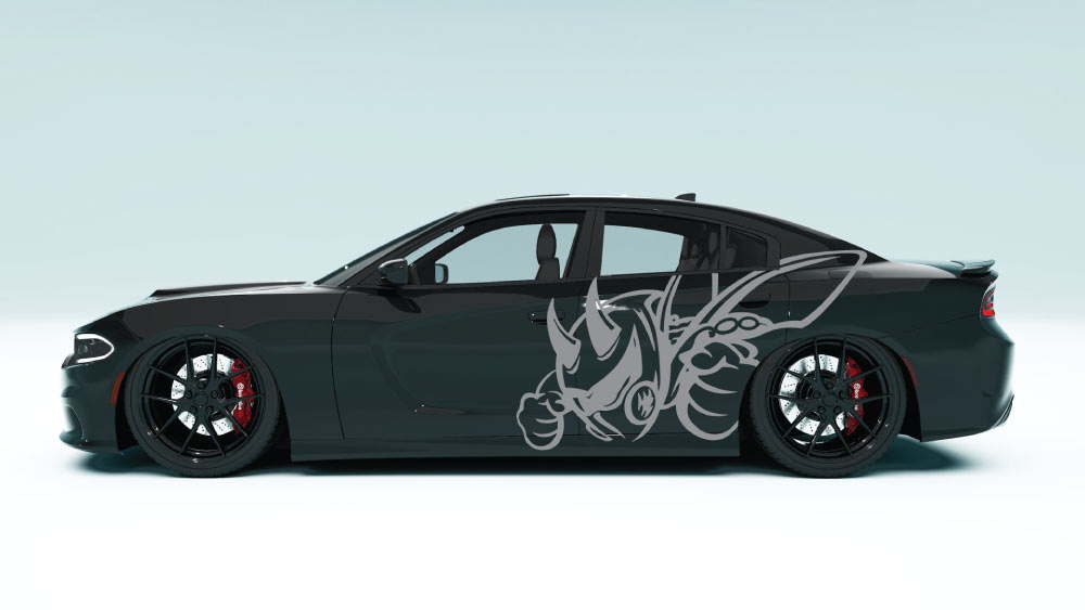 Super Bee XL Side Graphics – Dodge Charger Edition colour gray