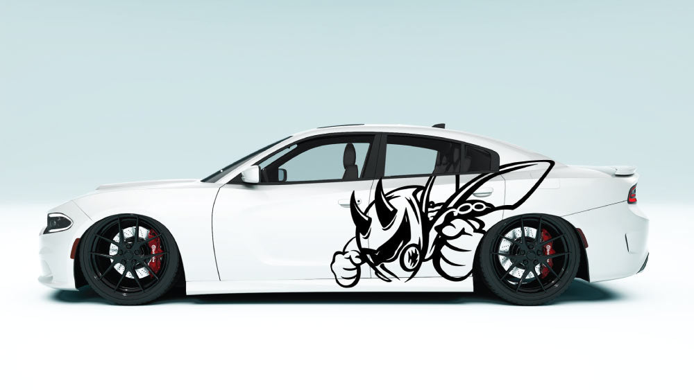 Super Bee XL Side Graphics – Dodge Charger Edition colour black
