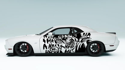 Joker Laugh XL Side Graphics – Universal Fit Vinyl Decals black