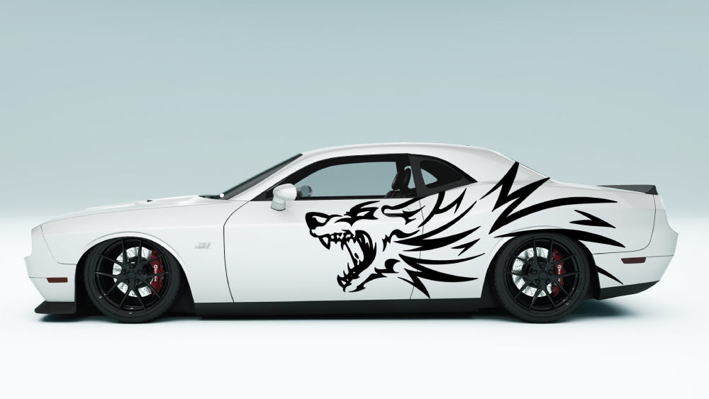 Wolf side Decals and Graphics for Dodge Challenger