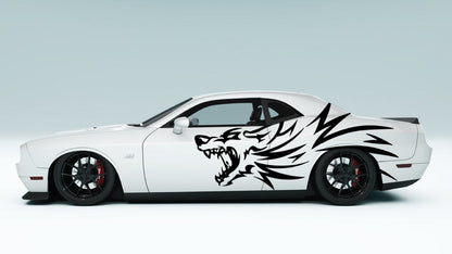 Wolf side Decals and Graphics for Dodge Challenger